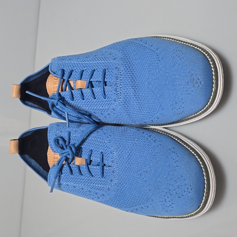 Cole Haan ØriginalGrand Stitchlite Wingtip Oxford  Pacific Blue Men's Size 13M - Picture 4 of 17